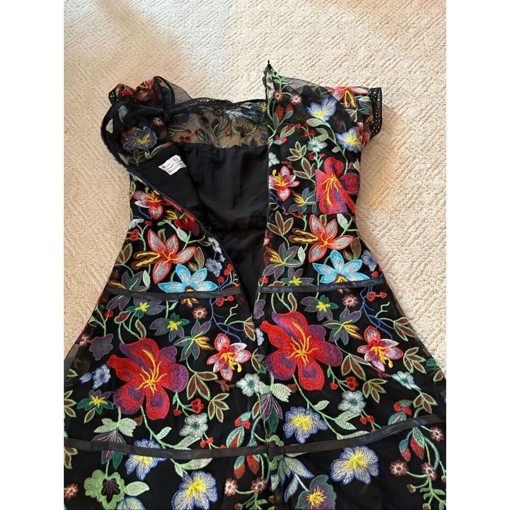 NWOT Anthropologie Vone Janine Embroidered Midi Dress - Picture 3 of 10